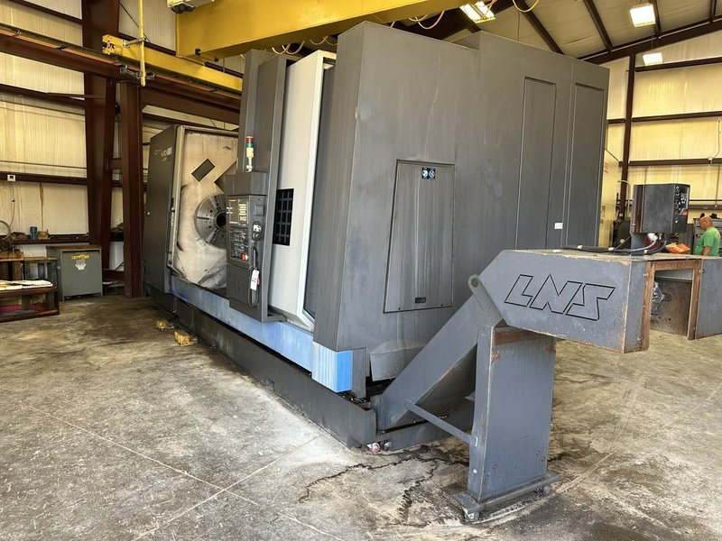 Hwacheon Hi-Tech 850L CNC Lathe, 2013 – 32″ Chuck, Tailstock, Chip Conveyor, Tool Presetter