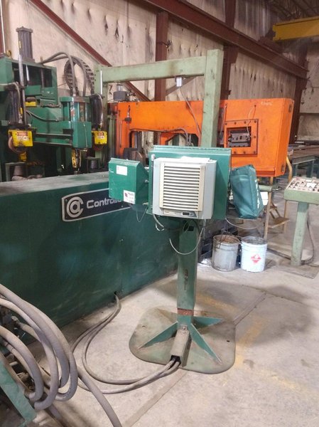 2003 CONTROLLED AUTOMATION MODEL #BFC-530 BEAM PUNCH LINE WITH PEDDINGHAUS SAW
