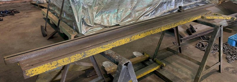 10' Squaring Arm &amp; Front Supports Off Cincinnati 10' x 1/2" Shear 4H10