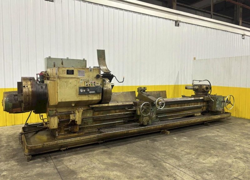 12.5" HOLLOW SPINDLE WARNER &amp; SWASEY MODEL 4A (M–3580) SQUARE HEAD TURRET LATHE. STOCK # 1107725