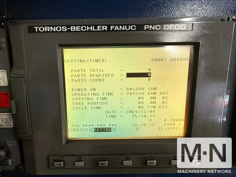 Tornos-Bechler Deco 2000/13 CNC Swiss Lathe, 2001