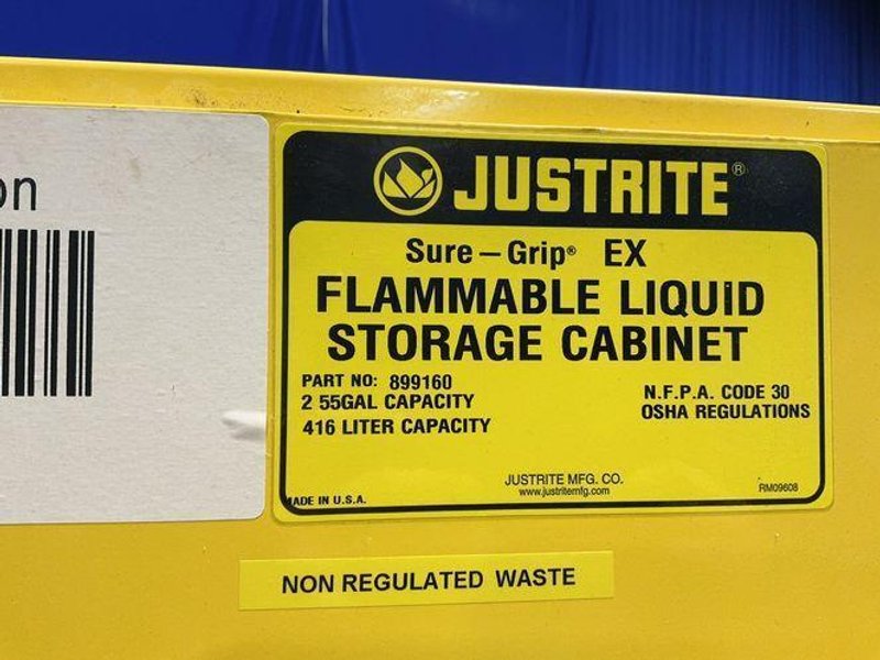JUSTRITE 110 GAL FLAMMABLE STORAGE CABINET