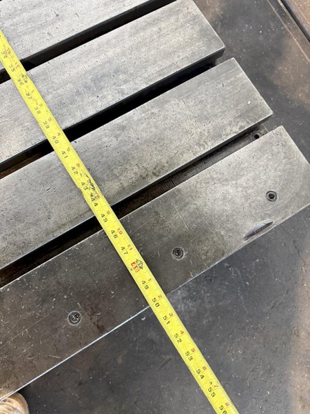 96" X 50" T-SLOTTED FLOOR PLATE. STOCK # 0541826