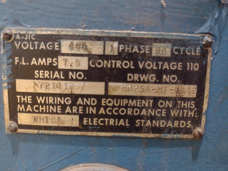 2500 LBS ARONSON MODEL #HD25-A POWERED ROTARY WELDING POSITIONER: STOCK #17939