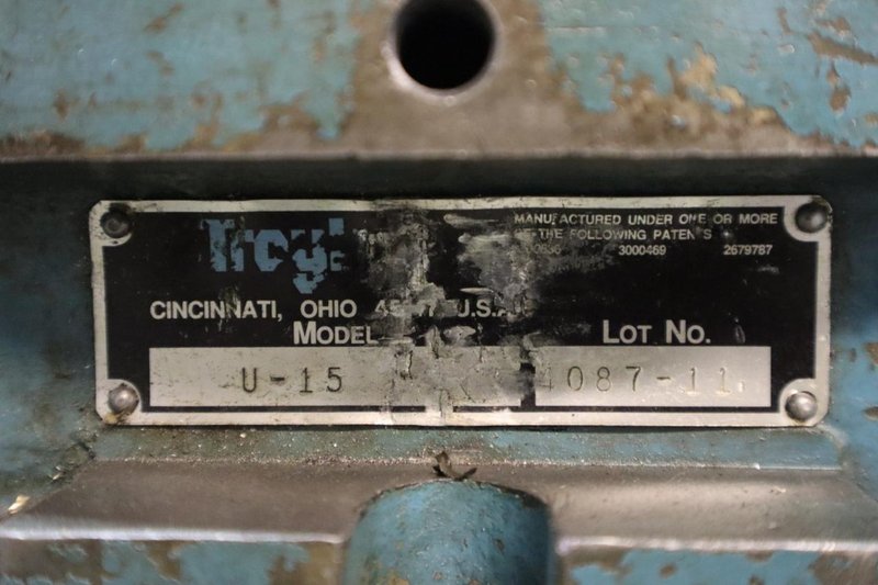 Troyke U-15 15" Rotary Table, Hand Feed- Auction Item