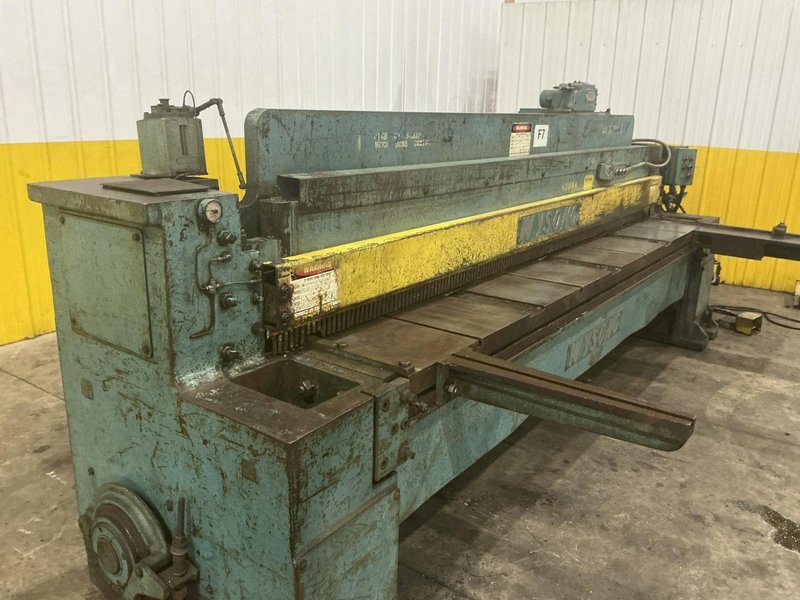 10' X 1/4" WYSONG MODEL #1025-F MECHANICAL POWER SQUARING SHEAR: YOBRO #25202