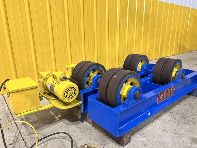 6,000 LBS WEBB MODEL #T6-PWR-IDL TANK TURNING ROLLS, POWER ROLL &amp; IDLER: STOCK #21645