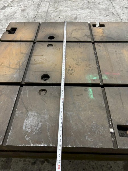 60&quot; X 90.5&quot; X 13&quot; T SLOTTED FLOOR PLATE: STOCK 11836