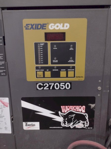 EXIDE WORKHOG GOLD MODEL #WG1-12-680 FORKLIFT BATTERY CHARGER: YOBRO #25431