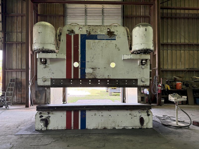 750  TON X 12' PACIFIC MODEL #750-12 HYDRAULIC PRESS BRAKE 12" STROKE : YOBRO 25126