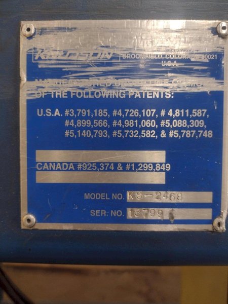 12 STAND X 10&quot; KNUDSON MODEL #KS-2468 STUD &amp; TRACK FRAMING ROLLFORMER, WITH AMS CONTROLS: STOCK #18942