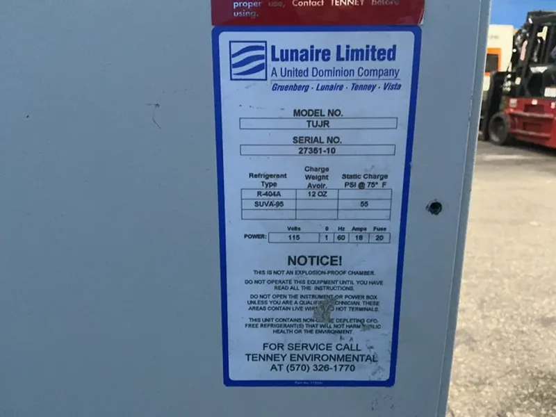 Lunaire Limited/tenney Environmental 16” X 11” X 14” Environmental Chamber - Tujr