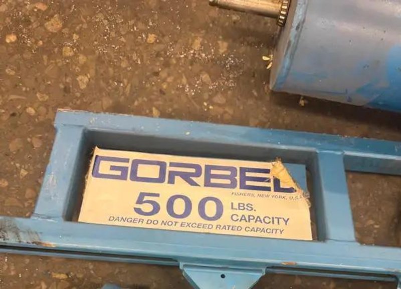 1/4 TON GORBEL JIB CRANE W/ DEMAG HOIST. STOCK # 1004125.