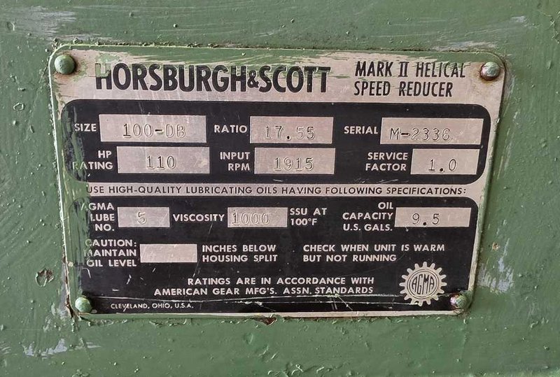 Reducer, Horsburgh &amp; Scott, 100 HP