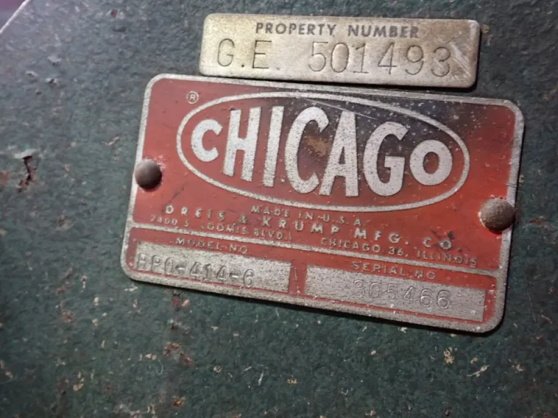 CHICAGO 48" FINGER BRAKE  -  BP0-414-6