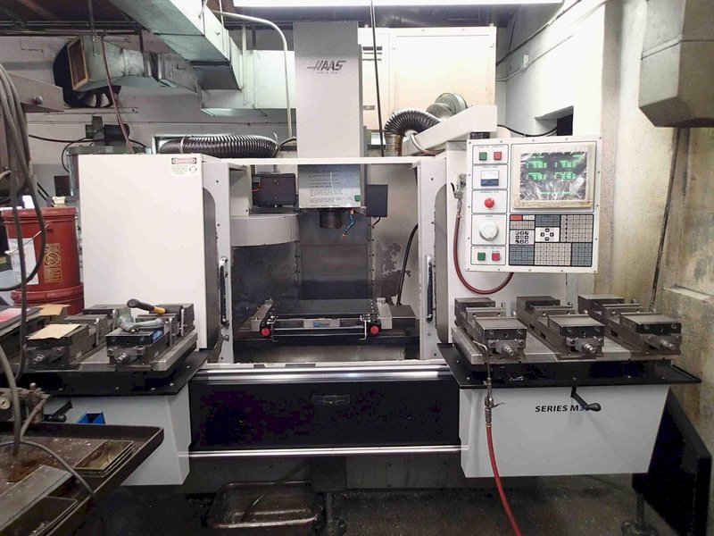 Haas VF-2 VMC, 1994- 4th Axis Ready, Kurt Vise