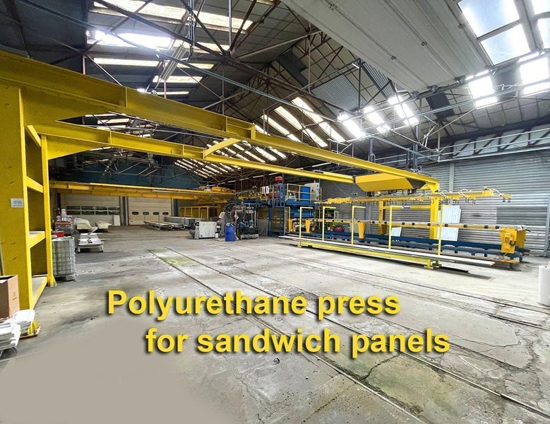 Manni / Cannon polyurethane press for sandwich panels
