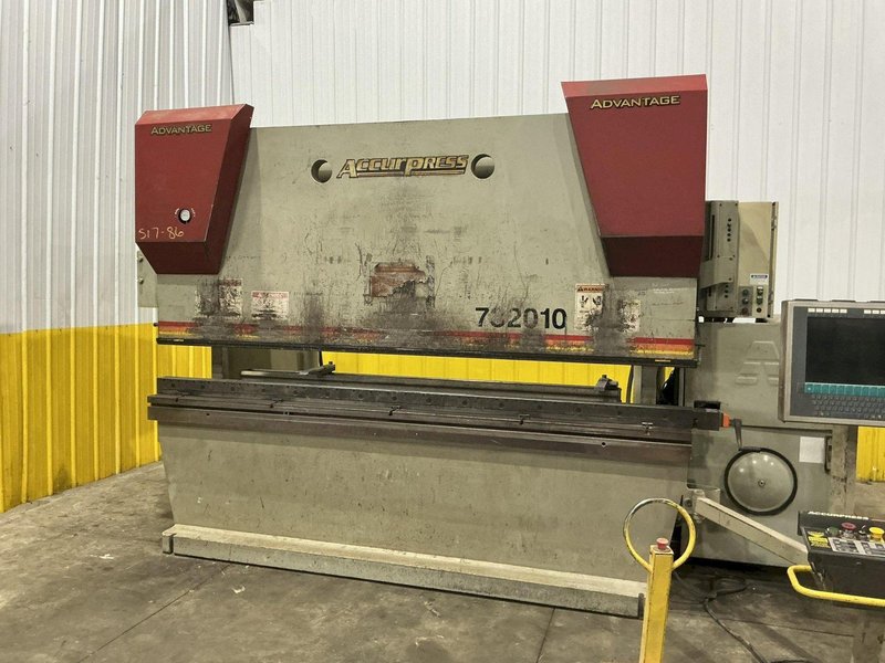 320 TON X 10' ACCURPRESS MODEL #732010 ADVANTAGE HYDRAULIC PRESS BRAKE, W/ ETS 3000 CONTROLS, NEW 2010: YOBRO #24910