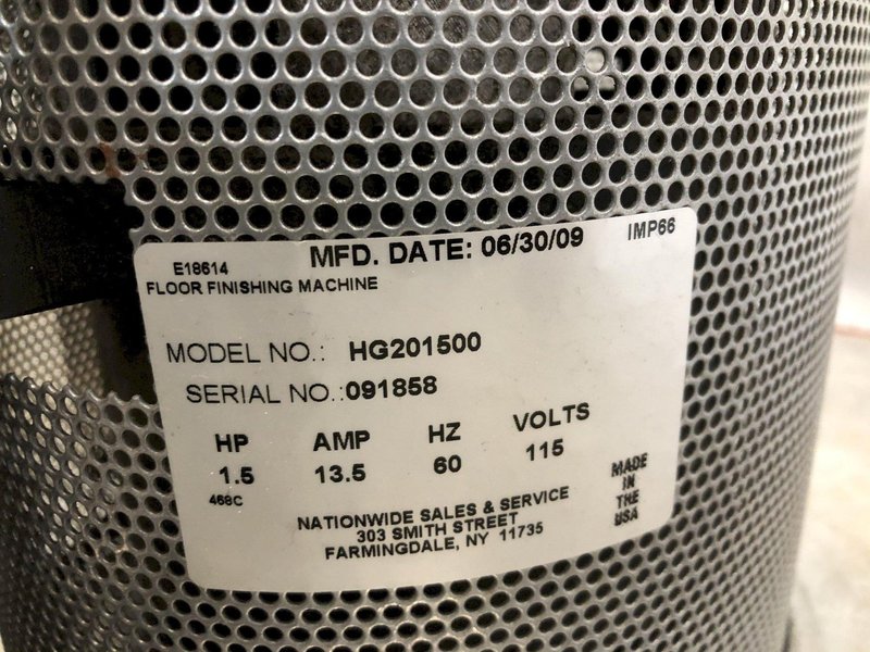 PERFECT MODEL HG201500 FLOOR FINISHING MACHINE: STOCK #13951