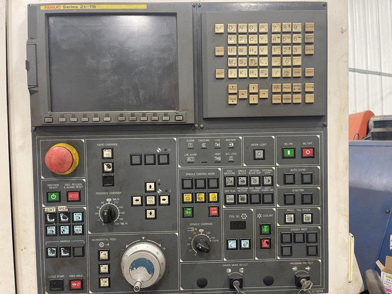 Daewoo Puma 240 CNC Lathe, 2005 – Fanuc, Tailstock