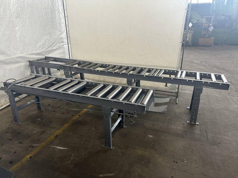 13" X 16" PEERLESS HB1316A HORIZONTAL BAND SAW W/ 10' INFEED AND 20' OUTFEED CONVEYOR. STOCK # 1164323.