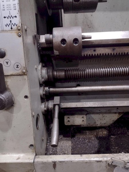 15&quot; X 50&quot; CLAUSING COLCHESTER MODEL #15 ENGINE LATHE, 2-3/16&quot; HOLE: STOCK #19155