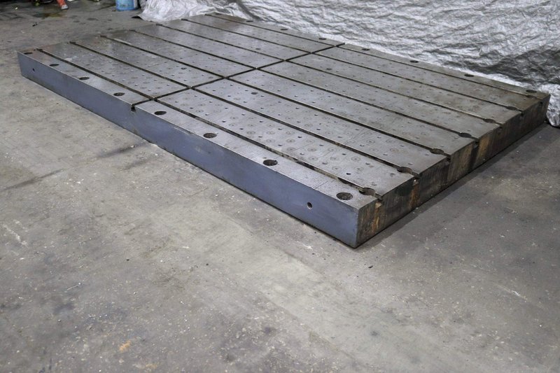 139&#039; X 84&#039; X 8&#039; T-SLOTTED BOLSTER PLATE: STOCK #72892