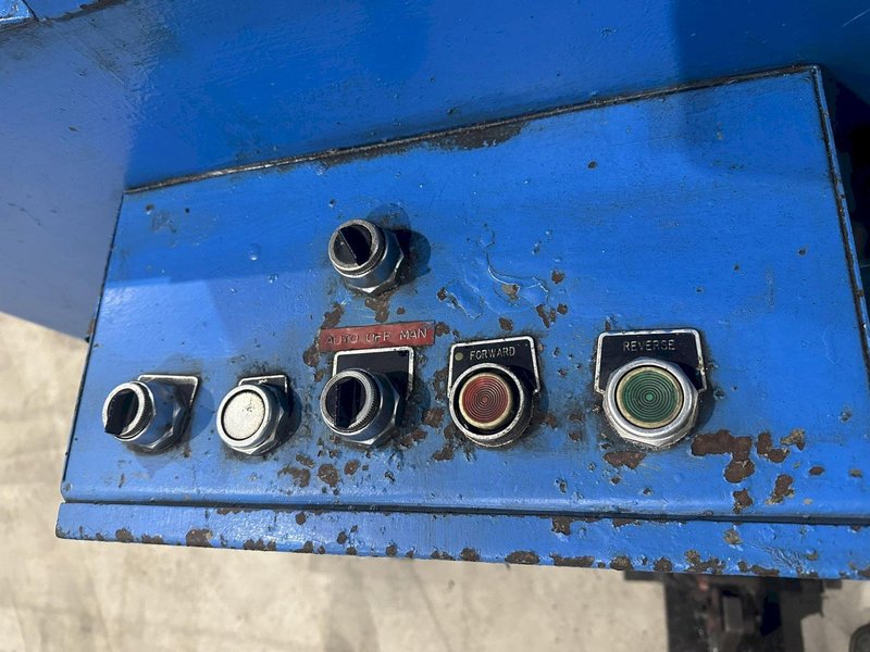 12,000 LB X 72" ROWE MODEL #12060-DSV POWERED COIL REEL / UNCOILER WITH HOLD DOWN ARM: STOCK 20234