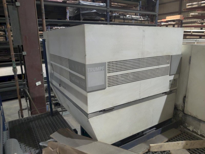 6,000 WATT TRUMPF TRULASER 8000 WITH TRUFLOW 6KW RESONATOR. STOCK # 0690524
