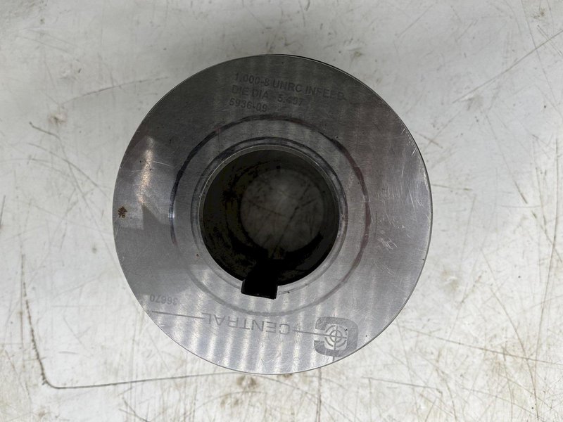 (2) 1.000-8 UNRC INFEED DIE DIA 5.497 / 593609 CENTRAL 36670: stock 16368