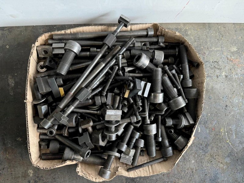 MACHINIST TOOL LOT T-SLOT FASTENERS T-NUT T-BOLT WORKHOLDING MISC ++