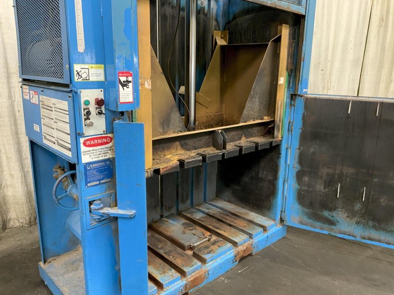 TL INDUSTRIES MODEL TVB60S VERTICAL CARDBOARD BALER: STOCK #81528