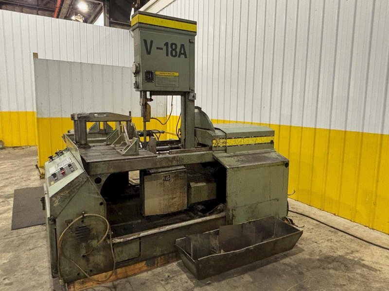 18" X 20" HYD-MECH MODEL #V-18A AUTOMATIC VERTICAL TILT BANDSAW: YOBRO #24001