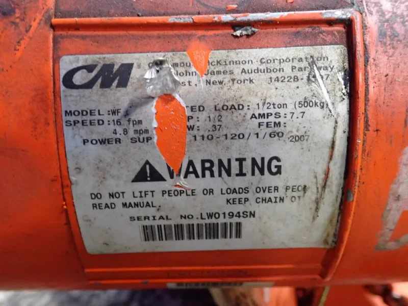 CM 1/2 TON HOIST  -  WF