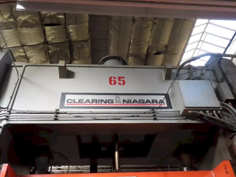 400 TON CLEARING NIAGARA SC2-400-120-60 STRAIGHT SIDE DOUBLE CRANK PRESS(NEW IN 1998) STOCK # 0328626