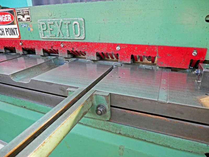 Peck, Stow, &amp; Wilcox (Pexto) 4&#039; x 12 Gauge Power Squaring Shear, 12-U-4H