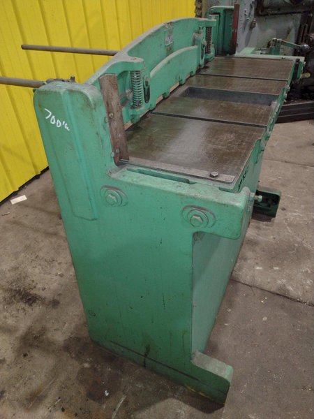 3' X 16 GAUGE PEXTO MODEL #137K PNEUMATIC POWERED SHEAR WITH BACK GAUGE: STOCK #21790