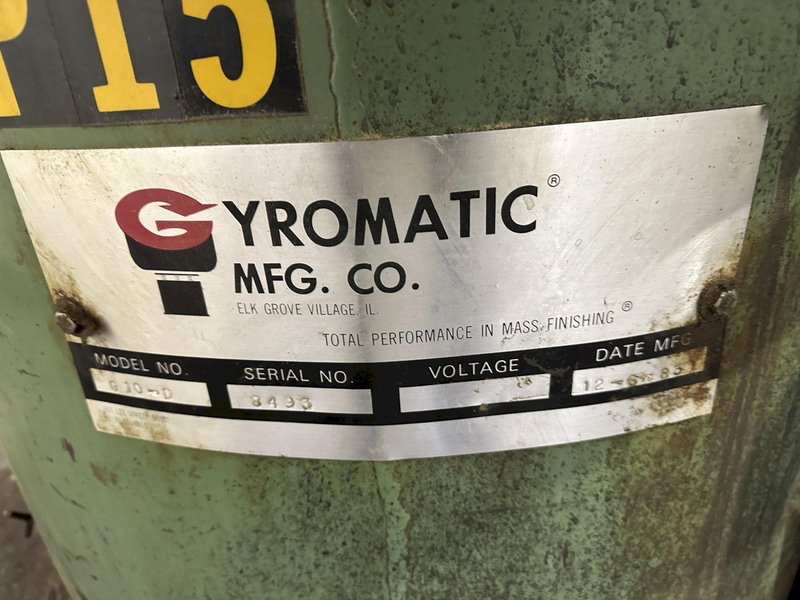 10 CUBIC FT  GYROMATIC MODEL G10-D VIBRATORYFINSHER: STOCK #77935