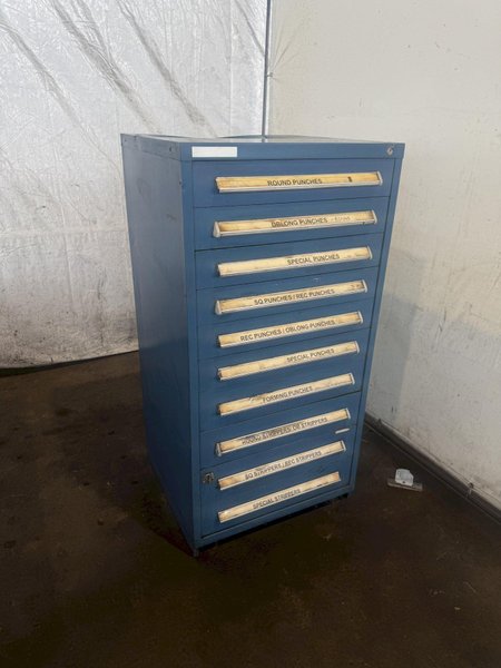 10 DRAWER STANLEY VIDMAR CABINET. STOCK # 0981626