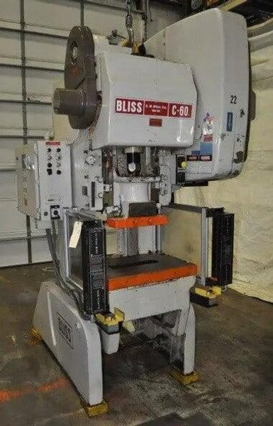 Bliss C-60 Flywheel Type OBI Punch Press (#5370)