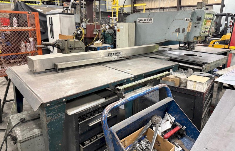 30 Ton W.A. Whitney Single End Punch Model 630, Tooling