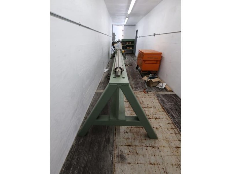 200 TON X 80" BEECHE WIRE CABLE TENSILE HYDRAULIC TEST BENCH, WITH CONTROLLER &amp; DISPLAY: YOBRO #25186