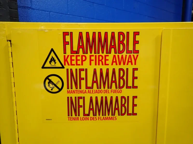 ULINE 55 GAL FLAMMABLE LIQUID STORAGE  -  H-3685M