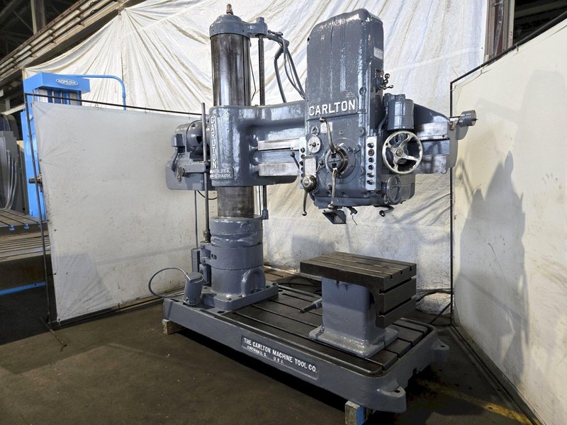5' X 15" CARLTON MODEL 3A RADIAL ARM DRILL. STOCK # 0654126