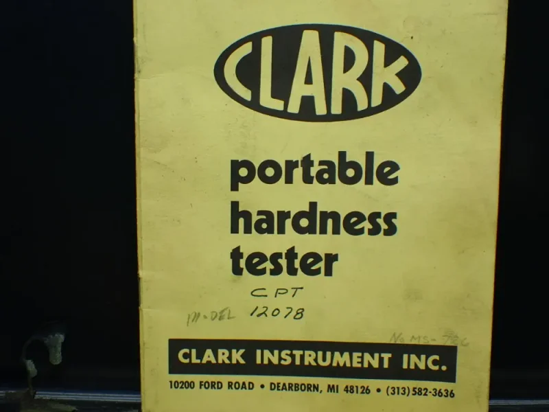 CLARK PORTABLE HARDNESS TESTER  -  CPT12078