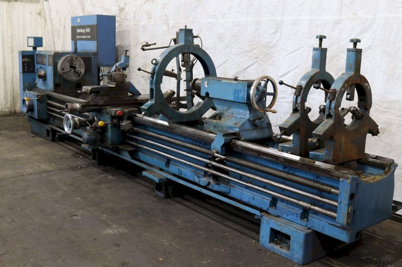 33" X 168" HAMBURG ENGINE LATHE: STOCK #72800