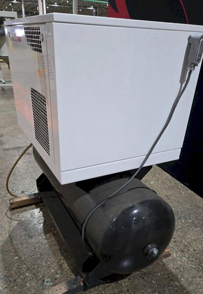 GARDNER DENVER HER7F-8 RECIPROCATING AIR COMPRESSOR 7.5HP 80GAL USED