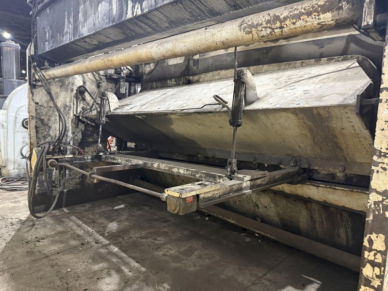 14' x 1/2" PACIFIC MODEL #500R HYDRAULIC POWER SHEAR WITH BACK GAUGE: STOCK #22940