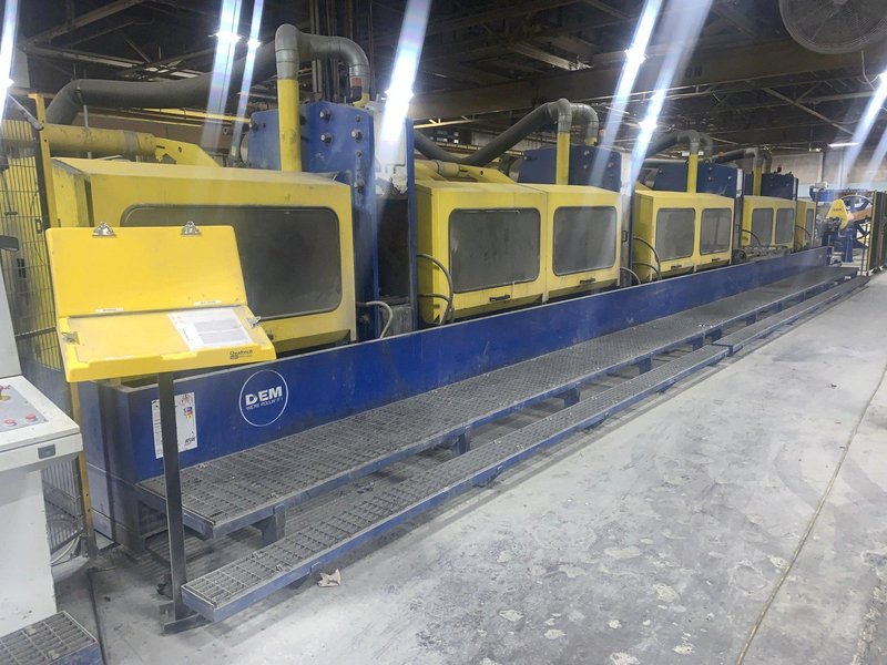 .512&quot; X 12&quot; X 4 STAND DEM WIRE FLATENING ROLLING MILL LINE, YEAR 2017: STOCK #13898