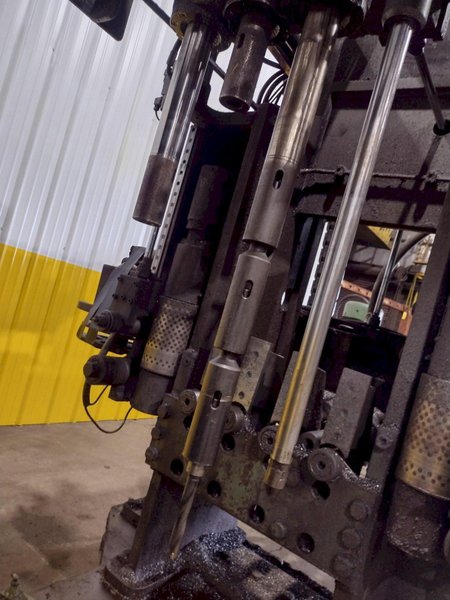 9 SPINDLE PEDDINGHAUS MODEL #BDL-1250/9 I-BEAM DRILL/DRILLING LINE: STOCK #19128
